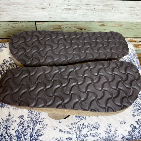 Betula Birkenstock Boston Sandals Taupe Tan Suede Clogs Shoes Women’s Sz 9 Men 7 - Picture 7 of 7